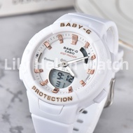 CASIO baby g shock watch for women original Japan CASIO BSA-B100 baby g shock Sprots watch for women white