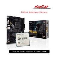 AMD Ryzen 5 5600G R5 5600G CPU + ASUS TUF GAMING B550 PLUS ATX Motherboard Suit Socket AM4 All new b