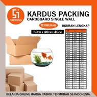 Packing Cardboard Box 60x40x40 cm Thick Plain Brown Single Layer Box - Rusfet 60 x 40 x 40 cm