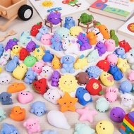100 Pcs Mini Needoh Fidget Toys, Soft Mochi Squishy Animals Squeeze Packs 100 Pcs Mini Needoh Mainan