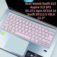 Keyboard Cover Waterproof Laptop Keyboard Protector 13.3" Laptop Acer Noteb Swift S13 Aspire 5/3 SF5 S5-371 Spin SF314 1