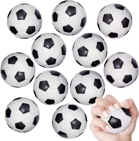 12Pcs Mini Soccer Stress Ball Foam Sports Stress Ball Bulk Soccer Party Favors Small Foam Soccer Bal