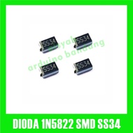 DIODE SS34 SMD 3A 1N5822 SMA DO-214AC SCHOTTKY BARRIER RECTIFIER SR340