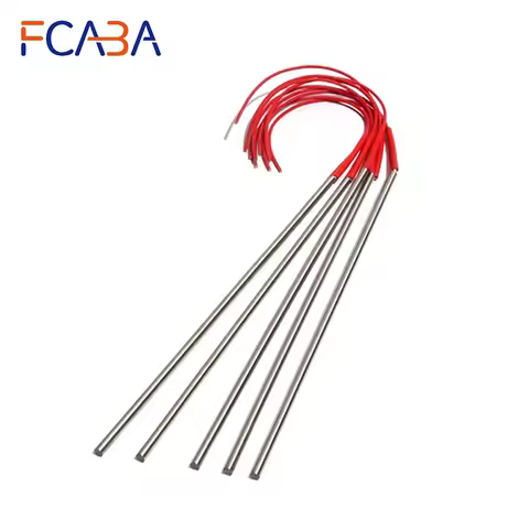 FCABA 5PCS 9.5mm 380~500mm 201SUS Tubular Heating Pipe Cartridge Heater 110V/220V/380V 850W-1100W El