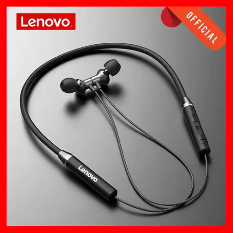 Lenovo Bluetooth Earphones Waterproof HIFI lossless Audio Quality Magnetic Neckband Sports Headphone