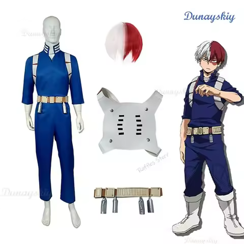 Anime Hero Shoto Todoroki Shoto Boku no Men Women Cosplay Costume Top Pants Belt Halloween Academia 
