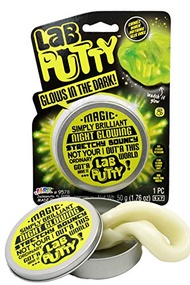 JA-RU Lab Putty Glow in The Dark Slime (1 Putty Toy) w/Tin Container. Fidget Putty for Kids & Adults