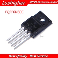 10PCS FQPF6N80C TO-220 6N80C 6N80 TO220 FQPF6N80 TO-220F New MOS FET Transistor