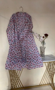 OUTER KONDANGAN/OUTER BAHAN KATUN/CARDIGAN WANITA TERBARU 2026/LONG OUTER MOTIF BUNGA