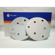 5INCH # 80 ROUND SAND PAPER 5"