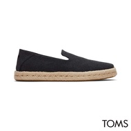 Toms Santiago Mens Slip On - Black Recycled Cotton Canvas