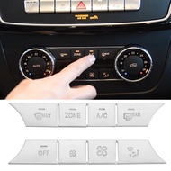 【Direct-sales】 Car Center Console Ac Air Condition Button Sticker Climate Control A/c Button Cover For Mercedes Benz C Cls Glk W204 W212