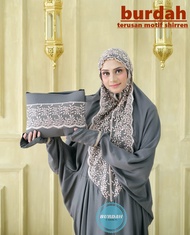 COD mukena terusan dewasa burdah renda shiren prada