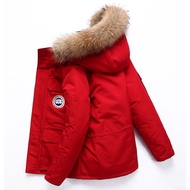 Canada Goose 2023เสื้อขนเป็ดใหม่สำหรับฤดูหนาวเสื้อแจ็คเก็ตสำหรับคู่รักตัวยาวห่านตัวใหญ่ตัวเบาะกลางแจ