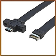 [chasoedivine.] Connectors USB 3.2 Front Panel Extension Cable,GEN2x2 Baffle Cable TYPE-E to Chassis