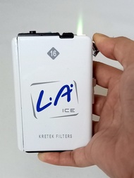 Kotak Rokok + Korek Api Logo LA Ice Biru Rokok Mild 3454.3 / Kotak Roko Unik / Kotak Roko Keren / Ko