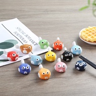 Hotel Chopstick Holder Creative Pufferfish Chopstick Rest Cute Pufferfish Ceramic Chopstick Holder