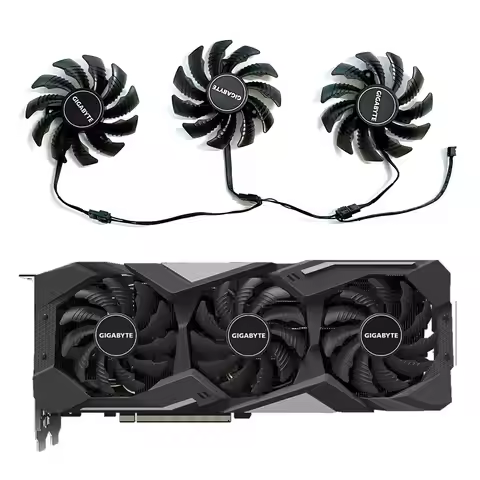 Cooler Fan Replacement Radeon RX5700 For Gigabyte RX 5500 5600 5700 XT Graphics Video Card Cooling P