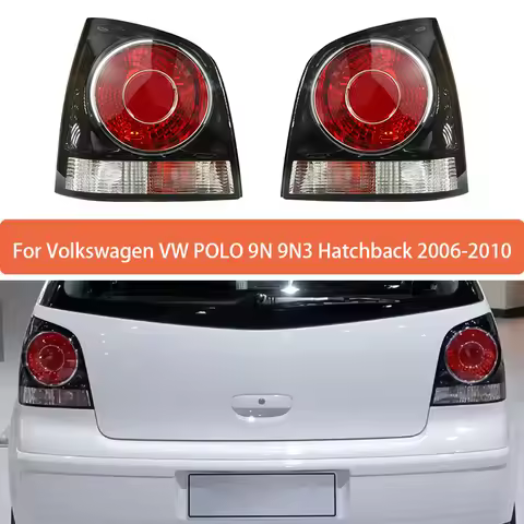 1Pc Rear Light Housing For VW POLO 9N 9N3 Hatchback 2005-2009 Tail Brake Turn Signal Fog Lamp Cover 