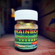 Rainbow Gold Paint 916 sparkle gold water based.