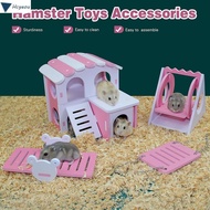 HCYEOU Hanging Swing Hamster Seesaw Toy Exercise Triangle Swing Play Toys Set