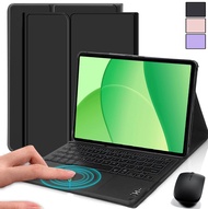 แป้นพิมพ์แทร็คแพดพร้อมเคสหนังปลุกอัตโนมัติ + เมาส์บลูทูธสำหรับแผ่น Oppo SE 11 2025แผ่น Oppo Air 2 /O