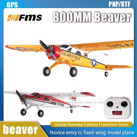 FMS 800mm Beaver rc plane Fixed-wing Beginner Remote Control Aircraft Model PNP/RTF Entry Electric R