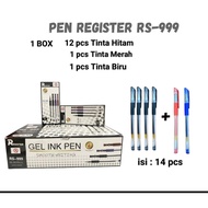 Pen Pen/ Ballpopint Gel/ 0.5 mm REGISTER RS-999 (12pc bonus 2pc)