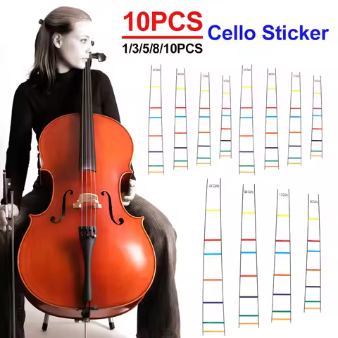 1-10PCS 4/4 3/4 Professional Cello Finger Position Marker Sticker Electric Cello Exercise Fingering 