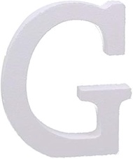 WedDecor White Large Wooden Capital Alphabet G Letter for Embellishments, Card Making, Art & Crafts,