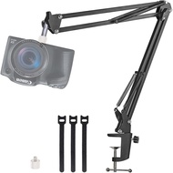 Desk Camera Mount, Adjustable Camera Arm Stand Compatible with Canon Nikon Sony Fuji DSLR SLR Camera