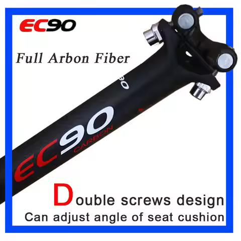 EC90 Carbon Fiber Seatpost Ultralight 27.2/30.8/31.6mm Road Mountain Bike Seat Post 350mm 400mm Bicy
