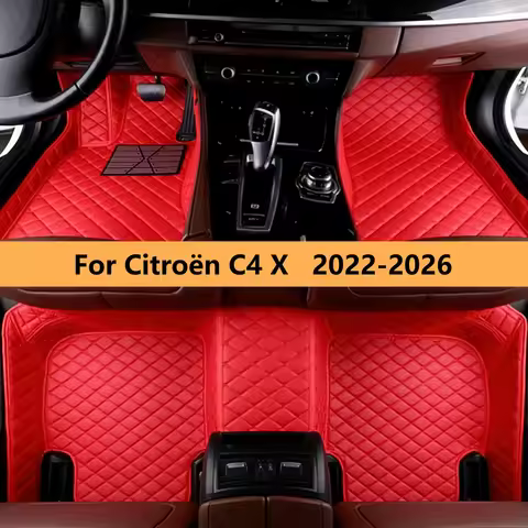 Custom Car Floor Mats For Citroën C4 X 2022 2023 2024 2025 2026 Auto Front & Rear Row Full Set Carpe