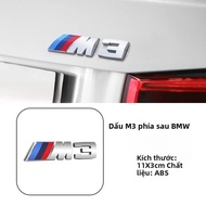 Miếng Dán Logo Xe BMW M3 M5 M2 M4 M6 M7 Màu Đen Cho Xe BMW 3 Series 5 Series 7 Series Miếng Dán Lưới