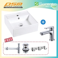 Sorento Ceramic Material Counter Top Design Bathroom Art Basin SRTWB7049