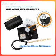 Vastore     BASIC Sphyg ANEROID SPHYGMOMANOMETER (Manual BP)  + LM Stethoscope Bundle option, with p