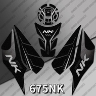 675NK Fuel Tank Sticker, Matte Anti-Slip Sticker, 675NK Motorcycle Side Anti-Scratch Sticker
