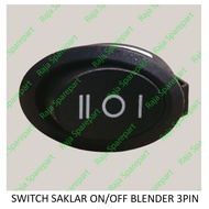 SSB3P OVAL 3 PIN ON OFF SWITCH / OVAL 3 PIN ON OFF BLENDER ON OFF SWITCH