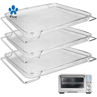 3Pcs Air Fryer Basket for  Smart Oven Air Fryer Pro Stainless Mesh Baskets Air Fryer Parts Mesh Tray for Oven fivepoint.sg