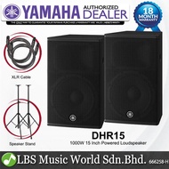 Yamaha DHR15 1000W 15 Inch Powered Loudspeaker with 2 Way Speaker and Bass Reflex