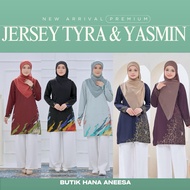 Tshirt Muslimah Jersey Tyra & Yasmin | Humaira Design | Jersey Muslimah Microfibre