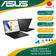 ASUS Vivobook S M5606U-AMX068WS (R7-8845HS/16GB DDR5/512GB Gen3 NVME/AMD RADEON) Neutral Black Lapto