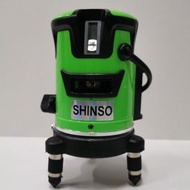 SHINSO 4V1H GREEN BEAM LASER LEVEL WITH TRIPOD STAND GREEN LINE MEASURING TAPE