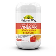 Nature's way apple cider vinegar 1200mg (90เม็ด) เนเจอร์เวย์ แอปเปิ้ล ไซเดอร์ เวเนก้า