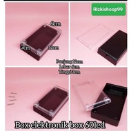 Transparent Box 12Cm x 6Cm x 3cm Box 60 Led Electronic Box