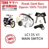 YAMAHA LC135 V1 Original Main Switch Steering Kunci Steering Set 1S7-XH250-00