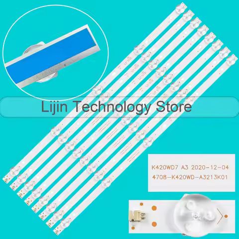LED BackLight Strip For K420WD7 A3 43S2750EV TH-43580C TH-43400C 43LUS68L 43PFT5250S/98 42D59EDS TL4