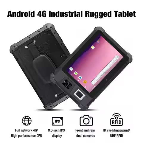 Android 13.0 Rugged Tablet Wifi Bluetooth NFC 2D Scanner Fingerprint UHF IP65 8 Inch Touch Screen In