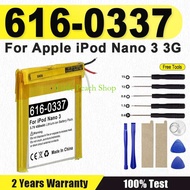 全新，全新。 แบตเตอรี่ทดแทน 616-0337 สำหรับ Apple iPod Nano 3G รุ่นที่ 3 3Gen 3TH MP3 A1236 Nano3 Bateria 