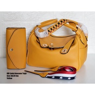 Amazone Women's Sling Bag Handbag (FREE WALLET) Imported Togo Leather Large Size